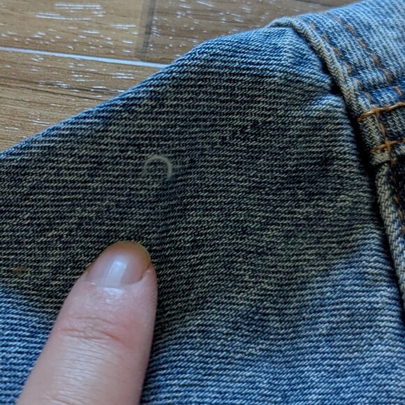 Forever 21 Jean Jacket with Fleece-like Collar, S - Picture 8 of 8